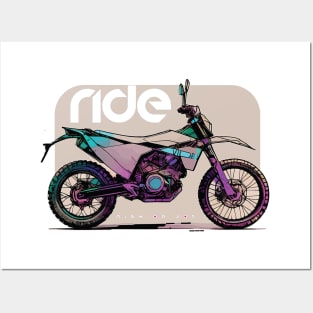 Ride husqvarna 701 enduro cyber Posters and Art